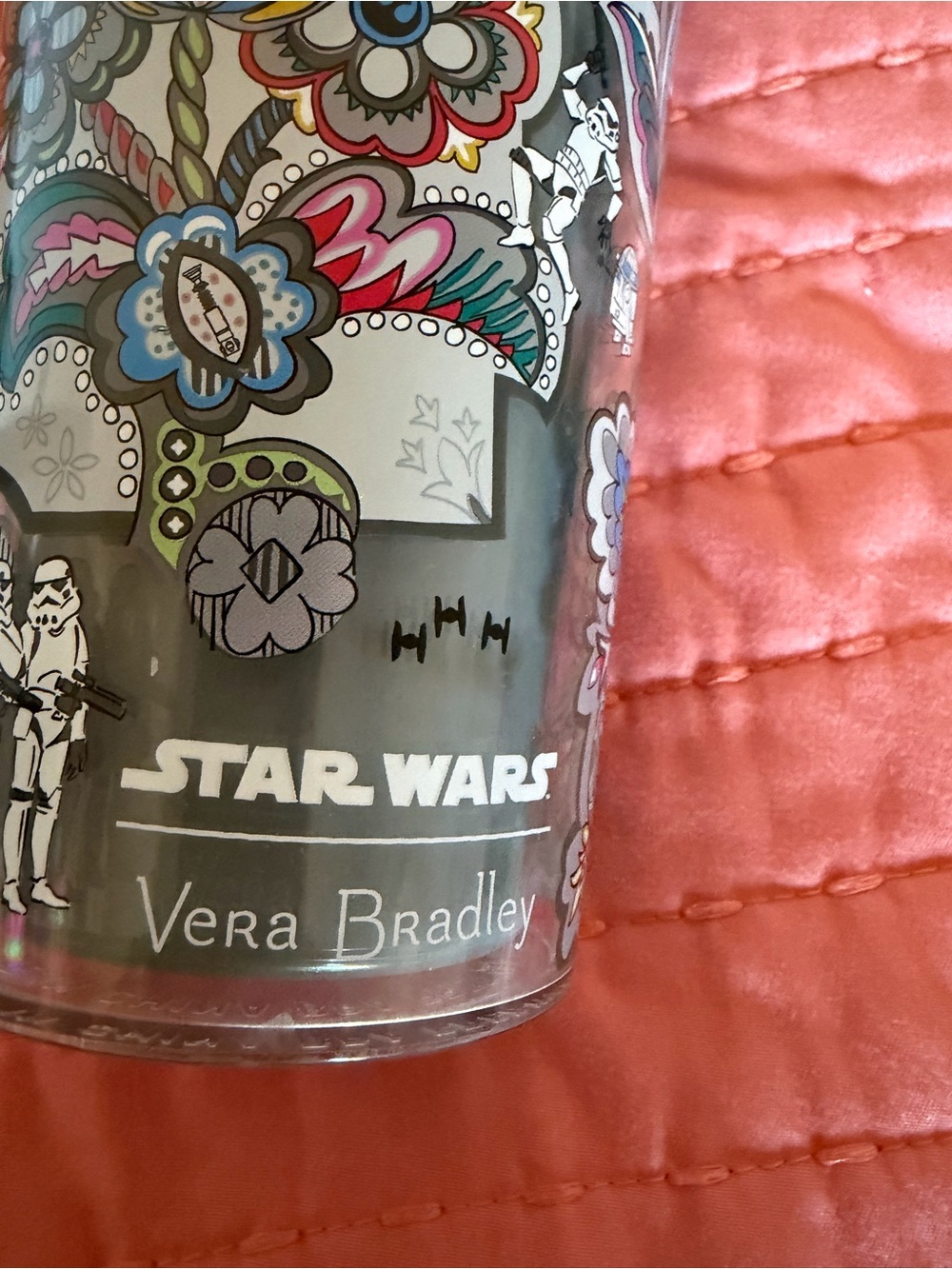 Vera Bradley Multicolor Floral Star Wars Tumbler